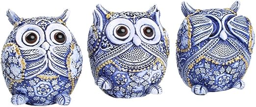 Amazon Com Famicozy Owl Figurine With Different Gestures Cute Owl