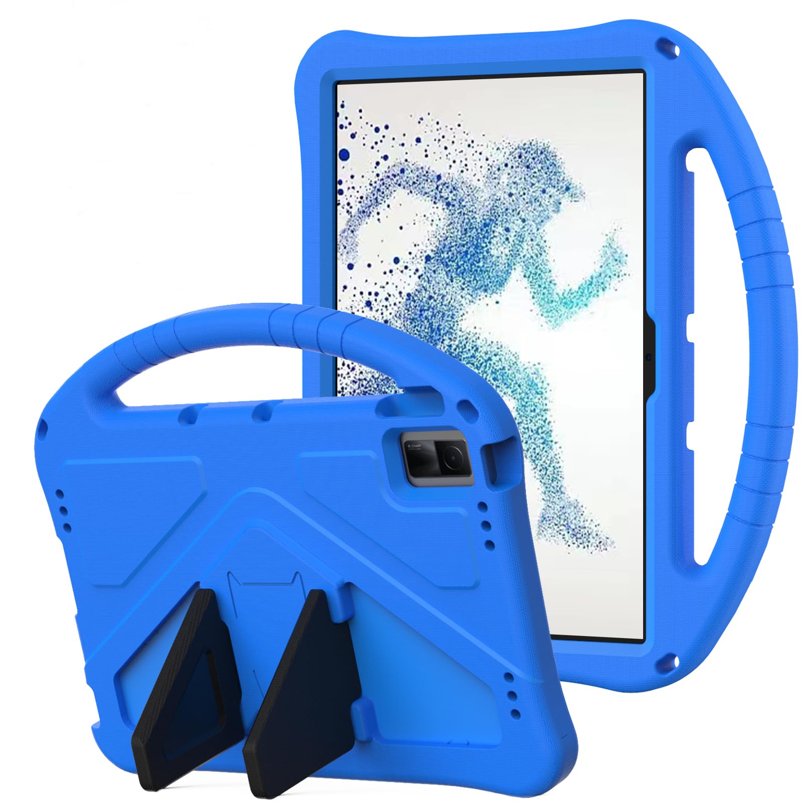 Unichthy Kids Case for Xiaomi Redmi Pad SE 11 inch Tablet 2023 Full Body Protective Cover with Handle Stand Lightweight Shockproof Case for Redmi Pad SE Tablet Blue