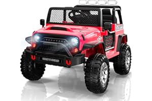 LIGIANT L8 Ride On Car, 12V Kids Electric Car w/Remote Control, 2 Seater, Spring Suspension, Bluetooth Speaker, Multi Music Function, 3 Speeds, LED Lights, Xmas & Birthday Gift Ideas for Kids Ages 3+