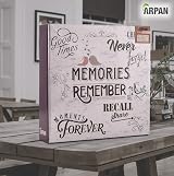 ARPA N Photo Album Slip In Case 200x4x6 Purple Memo Pages 50 Sheets view 8