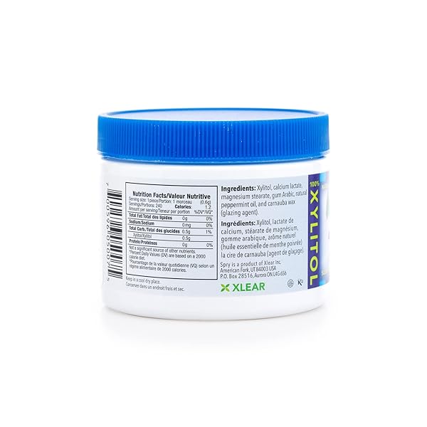 SPRY XYLITOL PEPPERMINT SUGAR FREE CANDY – PROMOTE ORAL HEALTH, INCREASE SALIVA PRODUCTION, STOP BAD BREATH, NON-GMO, GLUTEN-FREE, 240 COUNT (PACK OF 1)