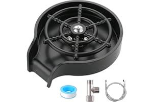 Cup Rinser Sink Attachment,Glass Rinser for Kitchen Sink, LikeHome Glass Cup Baby Bottle Washer Cleaner for Sink Attachment, 