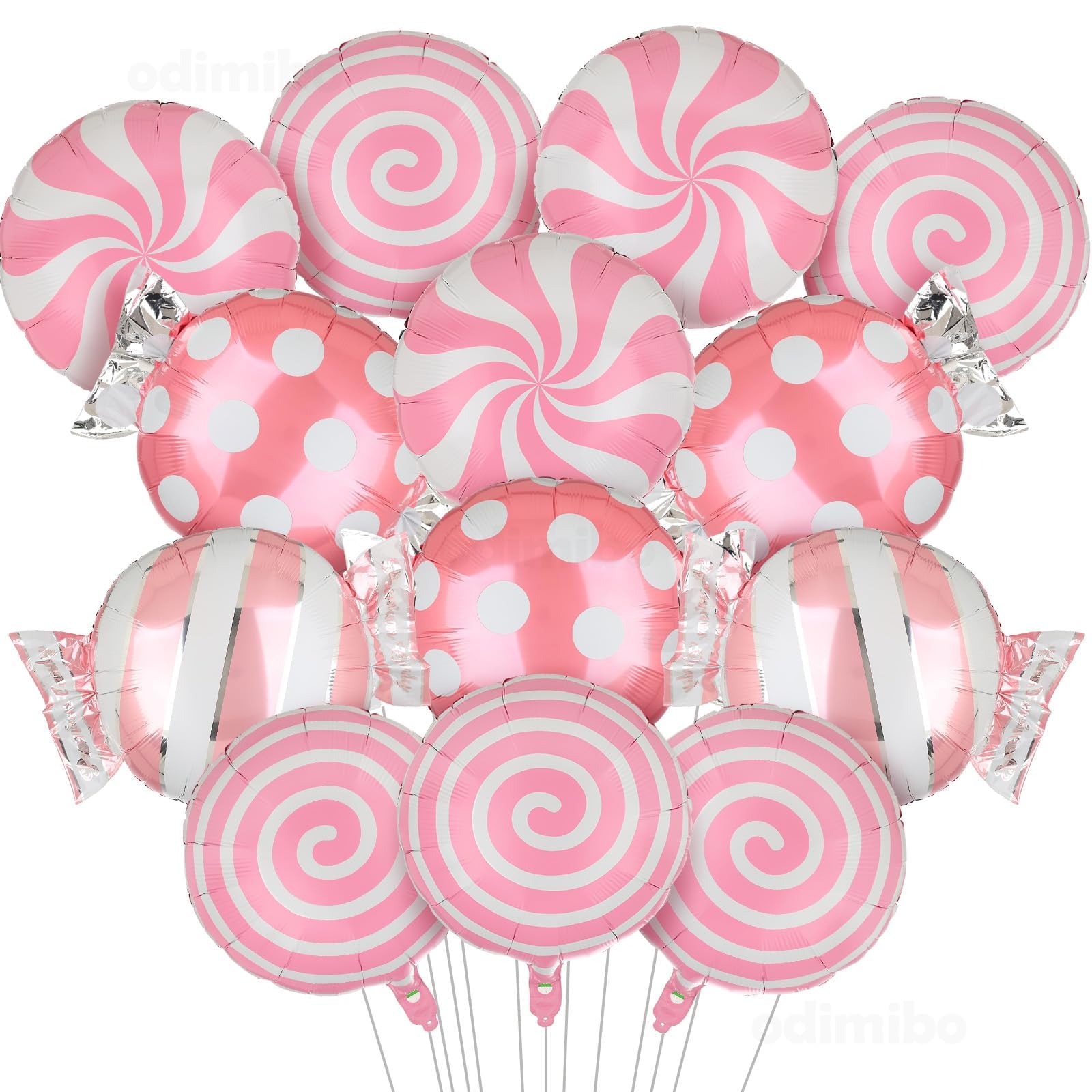 Photo 1 of 13 Pcs Christmas Candy Balloons 18 Inch Foil Candyland Balloons for Candy Land Christmas Decorations Holiday Party Supplies