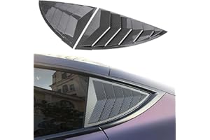 YJMOTOR for Model Y Side Window Louver Cover Sport Style for Tesla Model Y 2021 2022 2023 2024 2025 Juniper Accessories(Glossy Carbon Fiber Pattern)
