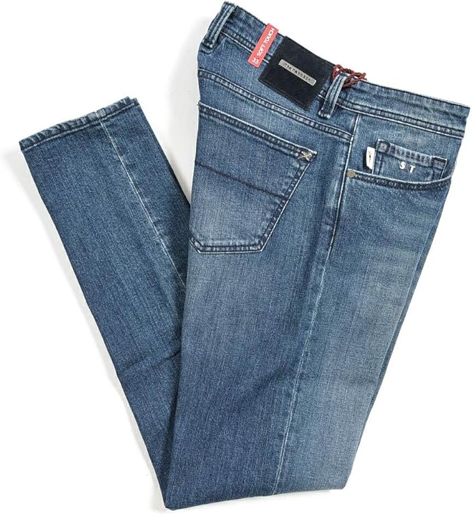 Amazon トラマロッサ 19 80 3month ローライズ ストレッチ デニム ジーンズ スリム パンツ メンズ インディゴ ブルー イタリア ブランド ハンドメイド インディゴブルー 33 並行輸入品 ジーンズ 通販