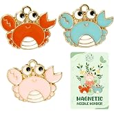 WUSUTE 3 Pack Needle Minders for Needlepoint, Cute Funny Animals Needle Minder Magnet for Cross Stitch and Embroidery, Sewing Needlework Accessories for Organizing