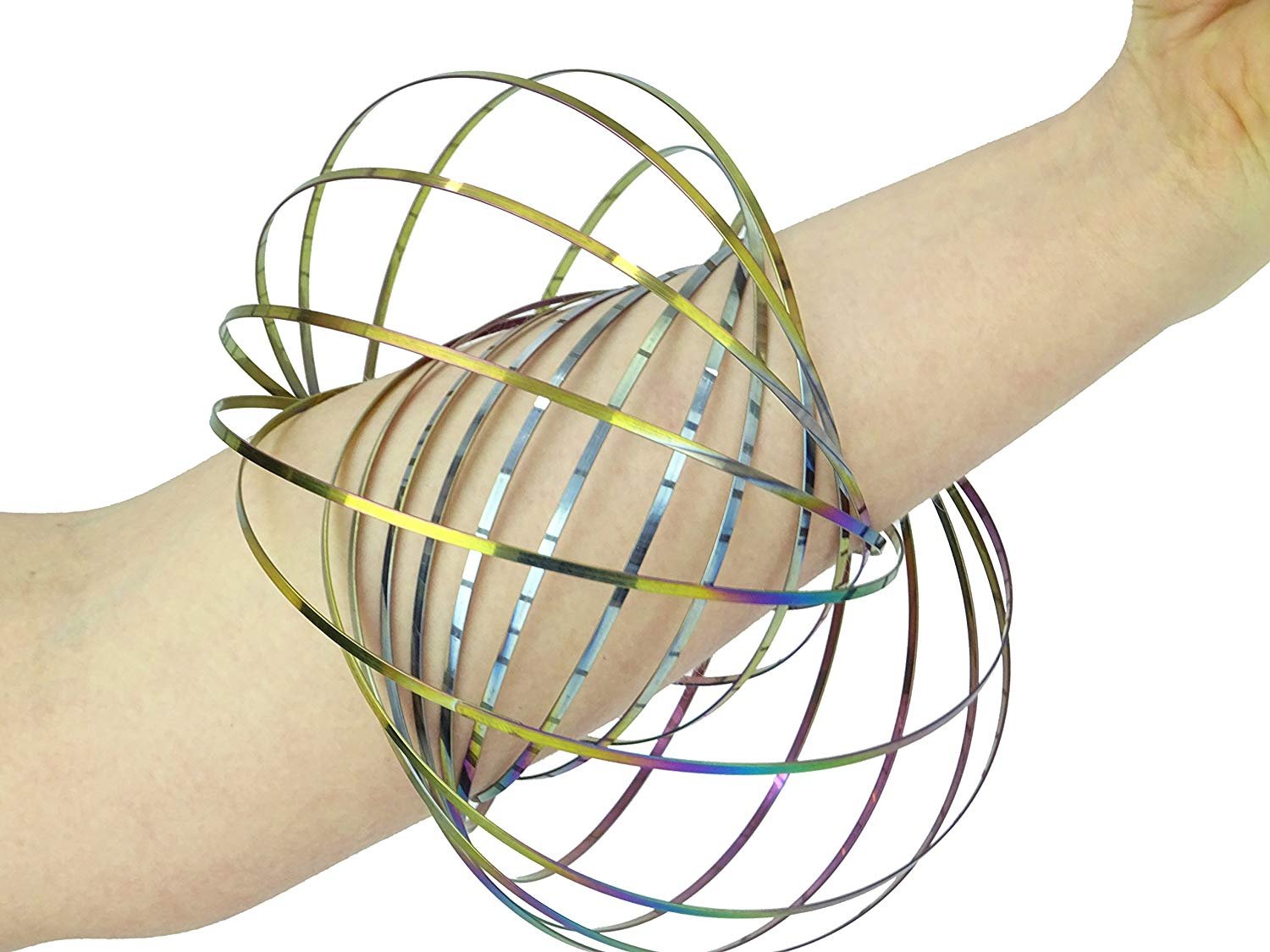 Toyland® Stainless Steel Kinetic Spring - Sensory Play - Destress and Relaxation Toys (Multi)