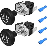 Joinfworld Golf Cart Light Switch Universal Push Pull Golf Cart Headlight Switch 12 Volt On Off Light Button for Club Car, EZGO, Yamaha - 2Pack