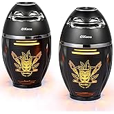 Gifts for Men Women, Bluetooth Speakers Outdoor with Flame Lights, Birthday Gifts for Him/Dad/Husband, Bluetooth 5.3 Wireless Speakers Base, Gift for Mom/wife, Cool Gadget for Patio Garden Yard Party