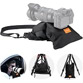 NEEWER Sandbag for Photography, 15.5"x9.4" Foldable Handheld Storage Bag with Shoulder Strap, Heavy Duty Polyester Saddlebag/Beanbag/Tripod Weight Bag for Camera Lens Support &amp; Light Stands Boom Arms