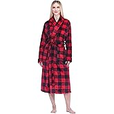 PAVILIA Womens Robe Fleece Plush Soft, Fluffy Fuzzy Cozy Warm Bathrobe, Shower Spa House Long Robe for Women