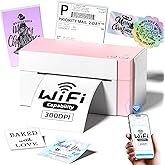 Omezizy WiFi Thermal Label Printer 4x6 Wireless Shipping Label Printer for Small Business,300DPI Label Printer Machine,Compatible with PC&iPhone,Tiktok,USPS,Shopify