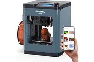 ENTINA 3D Printers TINA2 Plus V2, 250mm/s High Speed Auto Leveling FDM Mini 3D Printer with Spring Steel Platform, Fully Assembled 3D Printer for Kids and Beginners with WiFi High Precision 3D Printers