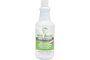 Wee Away Stain & Odor Eliminator - Removes Dog Pee & Cat Urine Smell - Non-Toxic Enzyme Cleaner Destroys Source of Odor - Green Tea Scent (32oz)