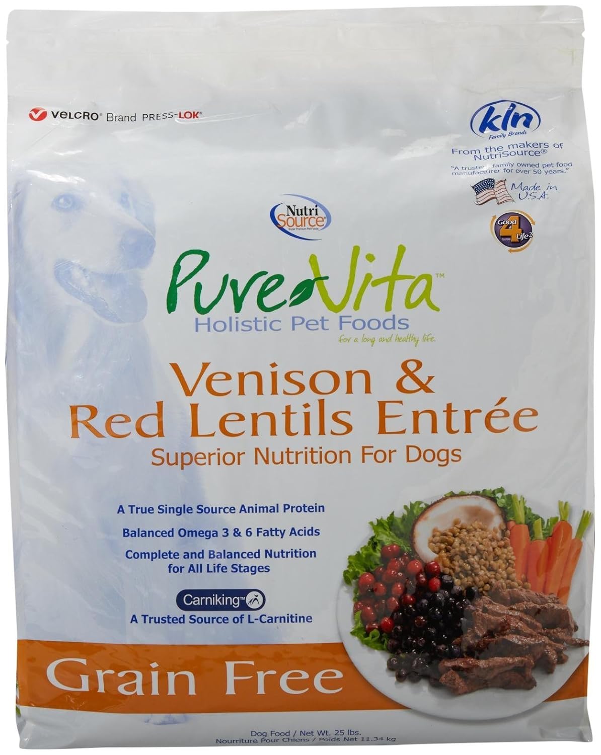 Purevita Grain Free Venison Dog Food 25Lb Pet Supplies