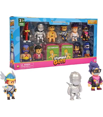 Amazon.com: Stumble Guys Collectible Figures, Series 2, 6-Pack