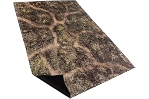 Lighter Creative 44'' x 60'' Battle Mat Gridded War-Gaming Mat for WHAoS - Made of Synthetic Leather, 1.1mm Thickness (Blighted Gloommoor)