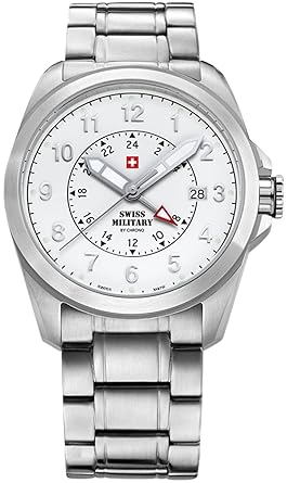 Swiss Military By Chrono Analogue White Dial Mens Watch SM34034.02