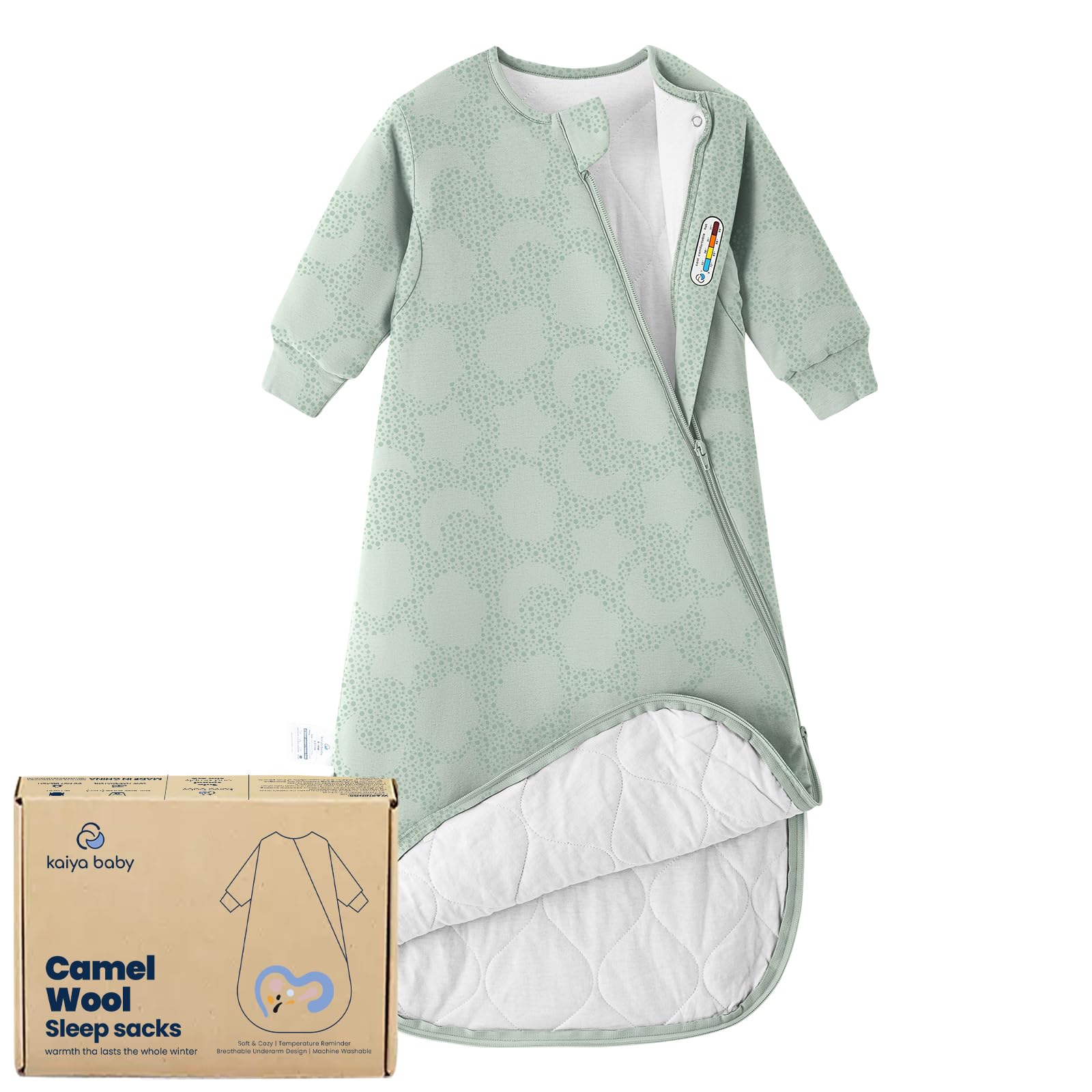 Photo 1 of Unisex Sleeping Bag for Babies and Toddlers 3.5 Tog Sleep Sack 0-6 Months, Newborn Sleep Sack, Wearable Blanket Baby, One Piece with Sleeves, Gifts for Baby