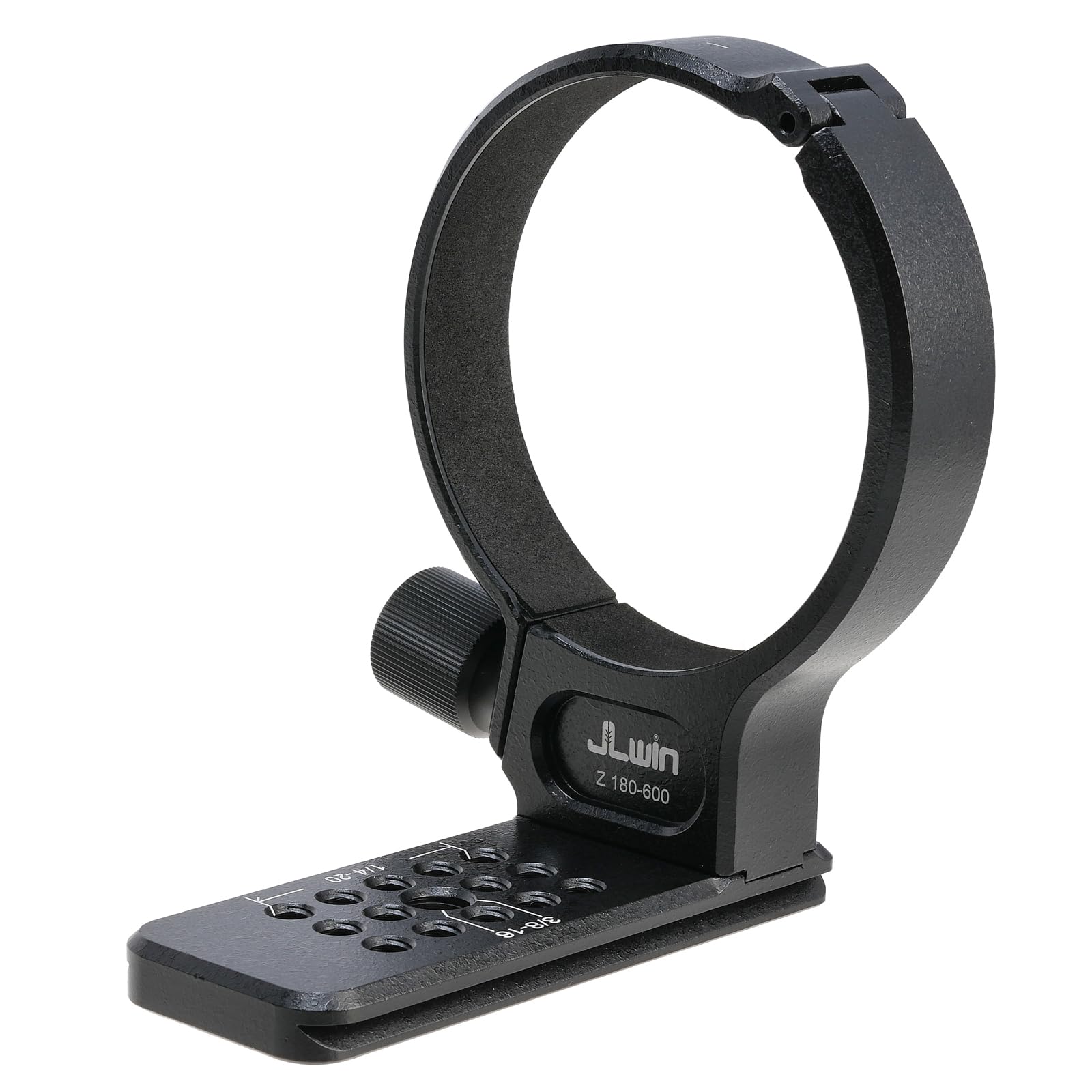 FOTGA Metal Tripod Collar Mount Ring 80mm for Nikon NIKKOR Z 180-600mm f/5.6-6.3 VR Lens, Bottom with 1/4" & 3/8" Thread Screw Mount Dovetail Groove Quick-Release Plate for Acra-Swiss Type Tripod