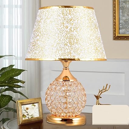 Cjh Rose Gold Table Lamps Bedroom Bedside European Creative