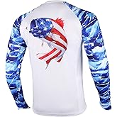 Palmyth Fishing Shirt for Men Long Sleeve Sun Protection UV UPF 50+ T-Shirts with Pocket