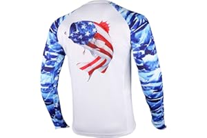 Palmyth Fishing Shirt for Men Long Sleeve Sun Protection UV UPF 50+ T-Shirts with Pocket