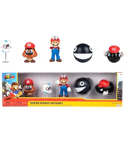 Amazon.com: Nintendo Super Mario Odyssey Mario 4” Articulated
