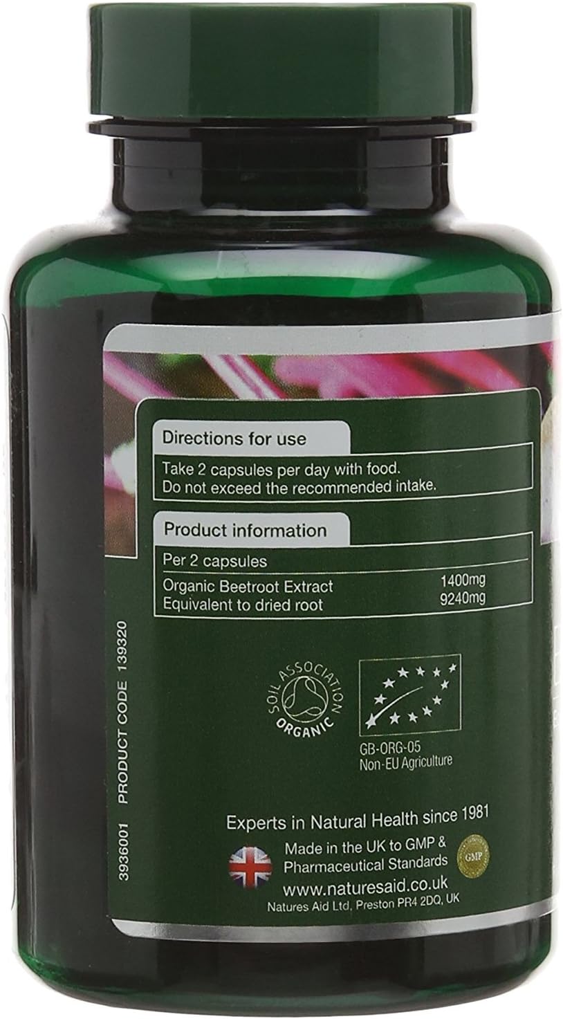Natures Aid Org Beetroot Extract 4620mg 60 capsule (Pack of 2), 60 count (Pack of 2) - Image 5