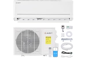 Albott 115V Mini Split Air Conditioner with Heat Pump, 12000BTU Ductless Split Ac with Self-Cleaning, SEER2 18 Air Conditione