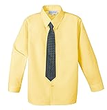 Spring Notion Big Boys' Cotton Blend Dress Shirt