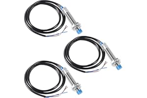 Diitao 3PCS Proximity Switch DC 6V-36V M12 Inductive Proximity Sensor Detection Switch LJ12A3-4-Z/AX Approach Sensor 4mm Detecting Distance,LJ12A3-4-Z/AX(NPN NC)