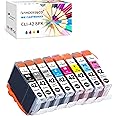 F FINDERS&CO Compatible Ink Cartridge Replacement for Canon CLI-42 CLI42 Ink Work for Canon Pro-100 Pro-100S Printer, 8 Pack