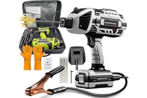 BOKANDO Saker Portable Welding Machine, 20-120A Upgraded 110V Handheld Welding Machine with IGBT Inverter 6 Variable Current, Portable Electric Welding Machine for 1/16″-1/8″ Welding Rods (Black)