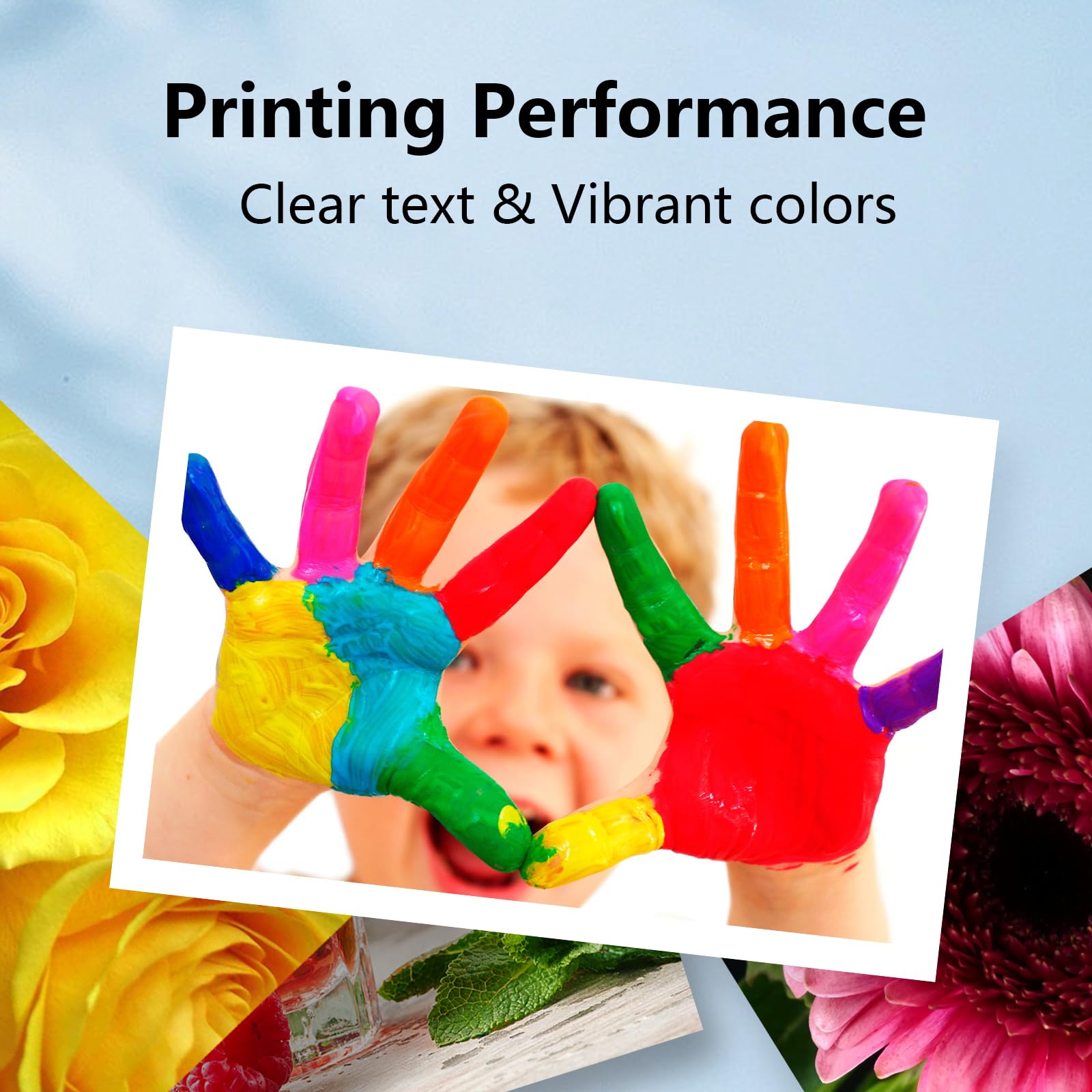 Aqepbzt Remanufactured Black/Tri-Color Ink Cartridge Replacement for HP Ink 65 65XXL Ink Cartridges Black and Color for HP AMP 120 100 125 130 Deskjet 3755 2652 3752 2624 Printer