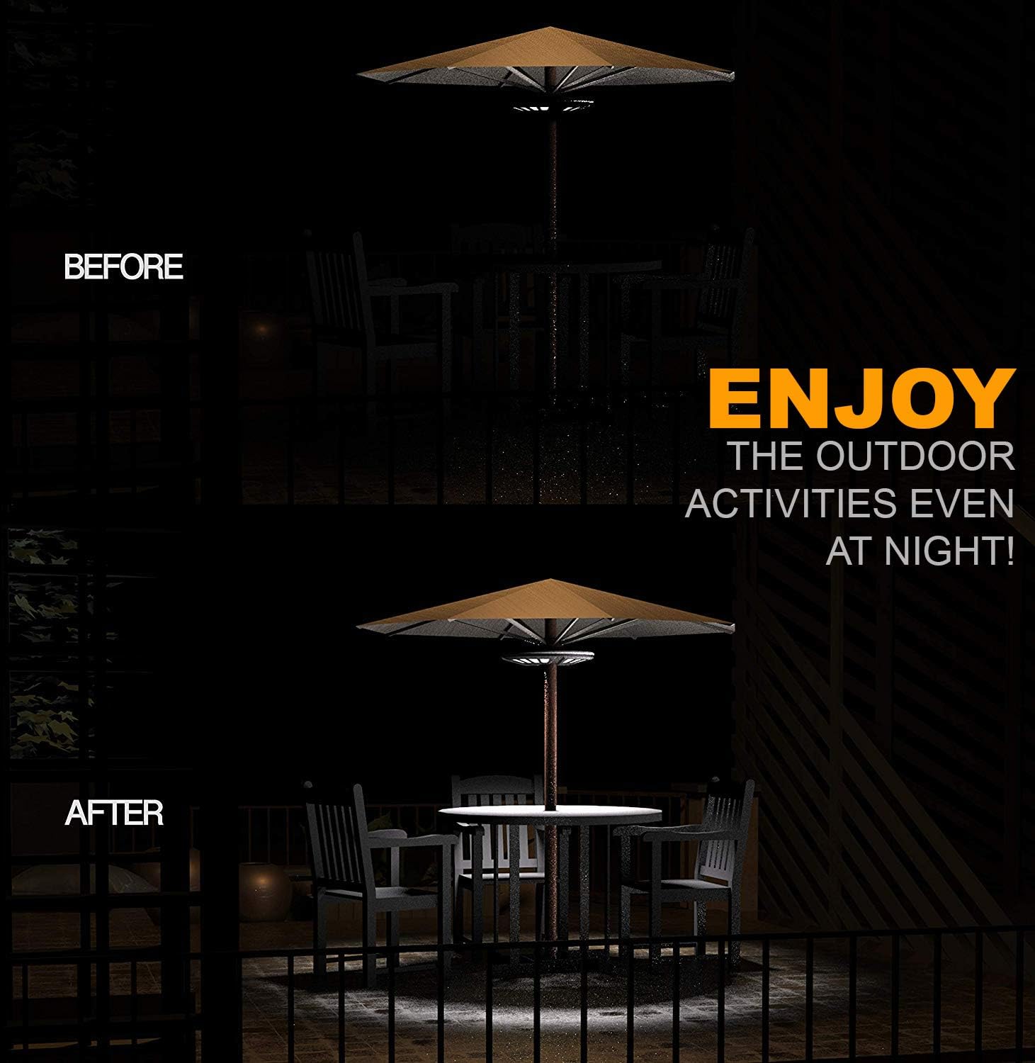 Patio Umbrella Light Amazon Huizhou Zhongxin Lighting Co Ltd