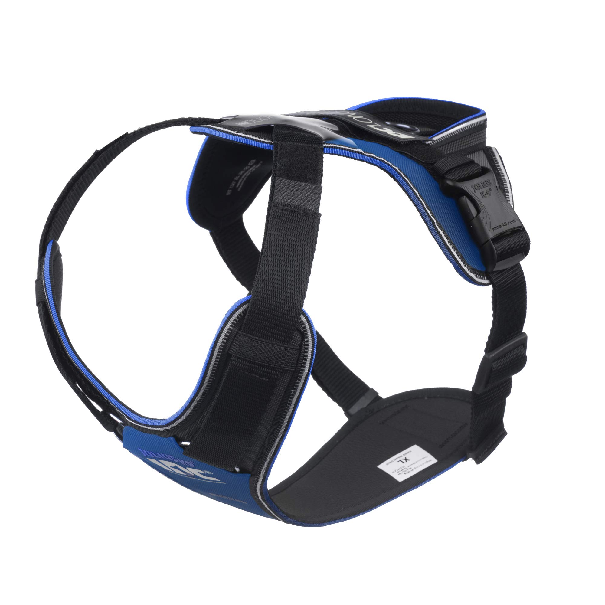 JULIUS-K9 IDC Longwalk Y-Harness, Blue-Gray, Size: XL