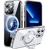 Chicfun 3-in-1 [Magnetic+Kickstand+Ring Holder] for iPhone 13 Pro Max Case Stand Ring Holder Compatible with MagSafe, Military Shockproof Protective iPhone 13 Pro Max Phone Case Kickstand Cover