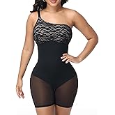SHAPESHE Lace Shapewear for Women Tummy Control Bodysuit Strapless Full Body Shaper Butt Lifting