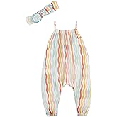 Mud Pie baby-boys Children's Rainbow Longall and Headband