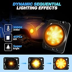 SUPAREE LED Front Fender Side Marker Light with