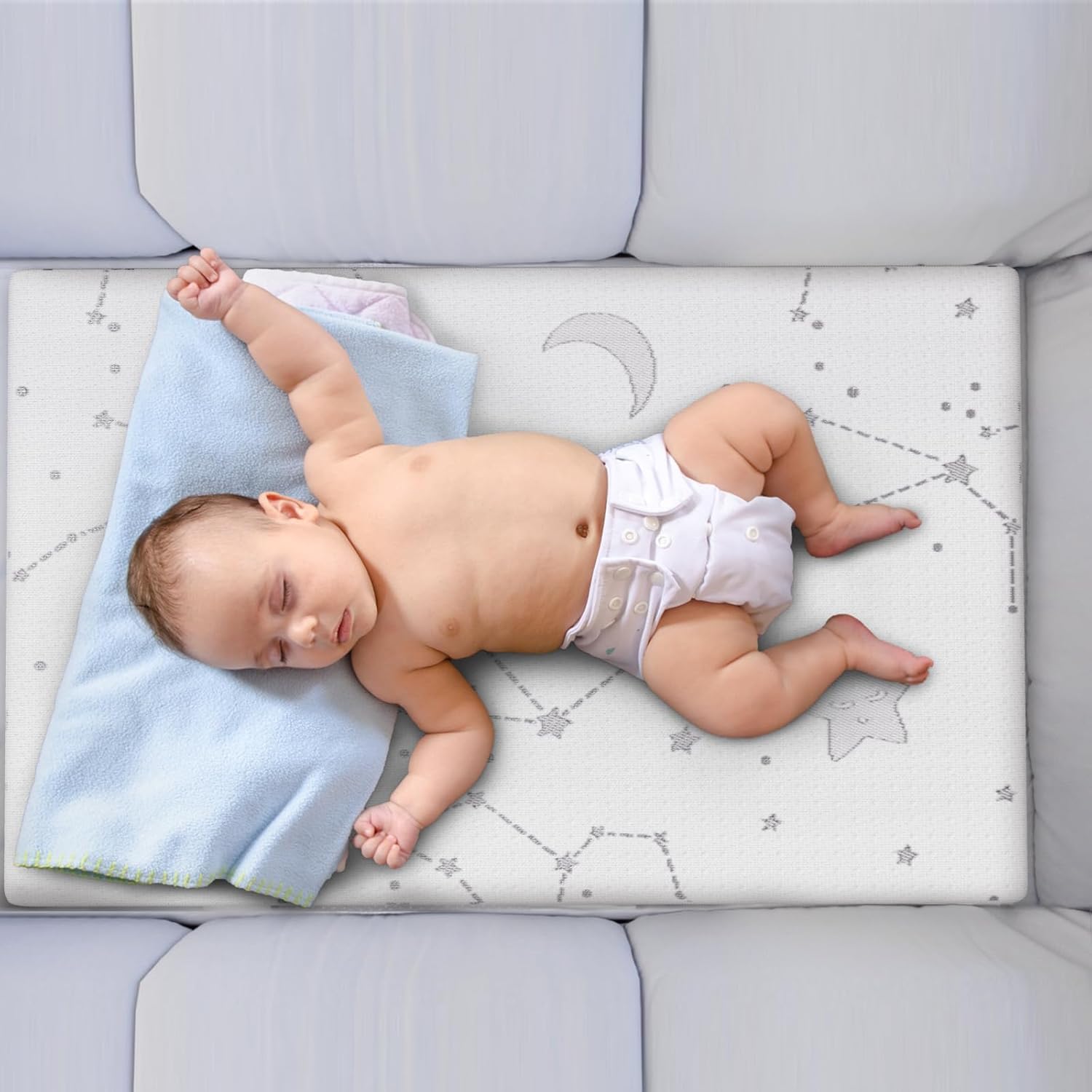 YENING Pack and Play Mattress Topper Baby Pack N Play Mattresses for Playpen and Playard with Washable Cover 38