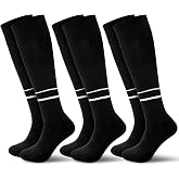 Tivi Tovo 3 Pair Soccer Referee Socks High Tube Foldable Cuff