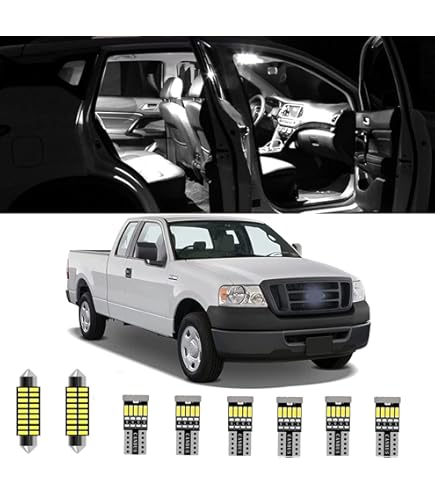 AUTOGINE 12 Piece White Interior LED Lights Kit For Chevrolet Chevy Silverado/GMC Sierra 1999 2000 2001 2002 2003 2004 2005 2006 Super Bright 6000K