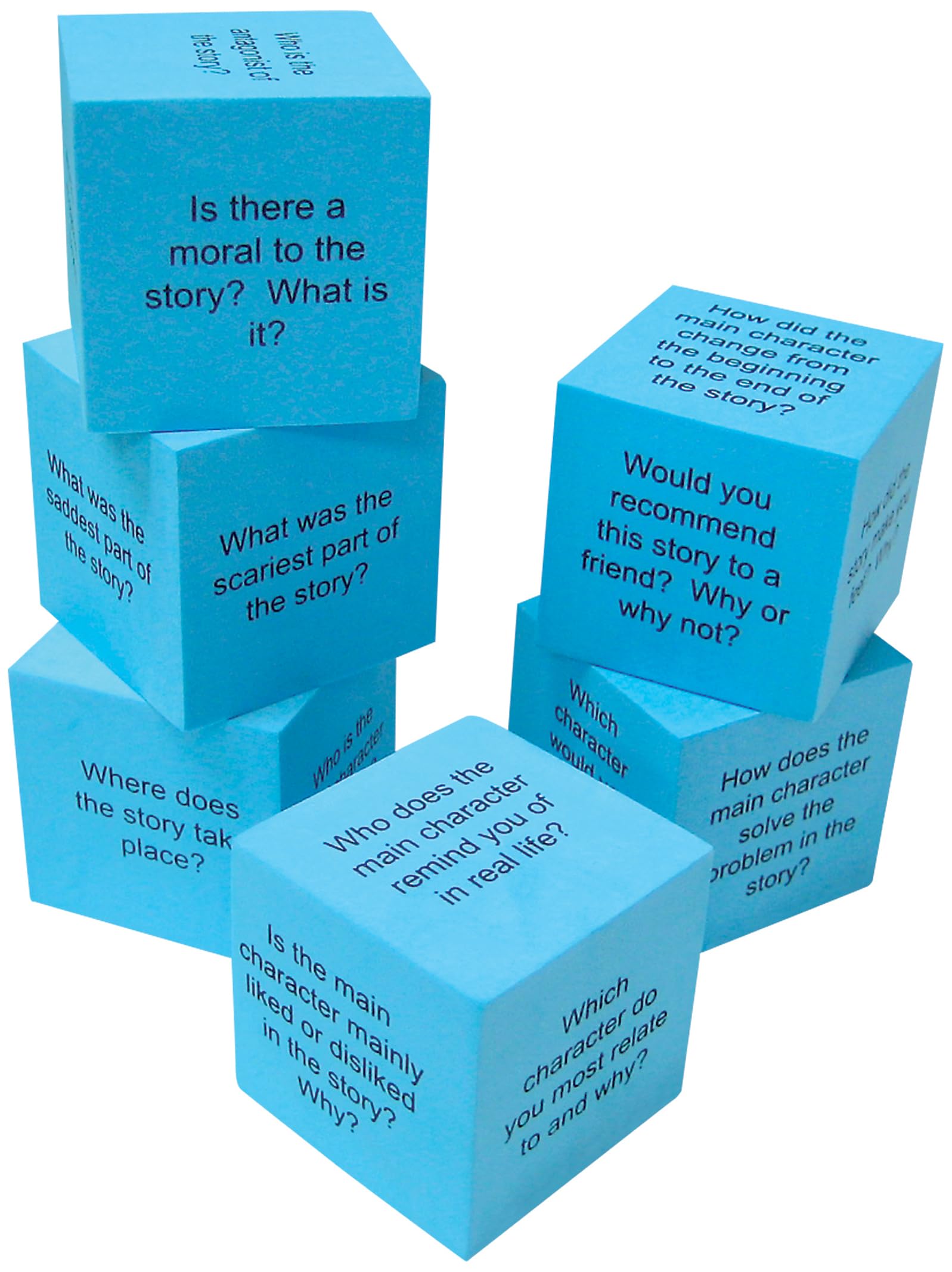 Teacher Created Resources 20634 Foam: Reading Comprehension Cubes,Black,17.93 x 5.08 x 29.85 cm; 136.08 Grams