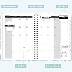 Planner 2025-2026, Weekly and Monthly Calendar