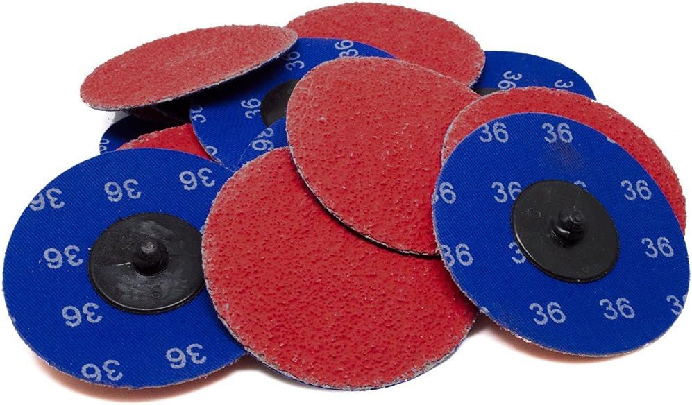 3" Roloc Ceramic Quick Change Sanding Discs 36 Grit 25 Pack Amazon