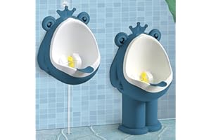 Frog Pee Training, Standing Potty Training Urinal for Boys, Urinal Kids Toddler Wall-Mounted Toilet with Funny Aiming Target,