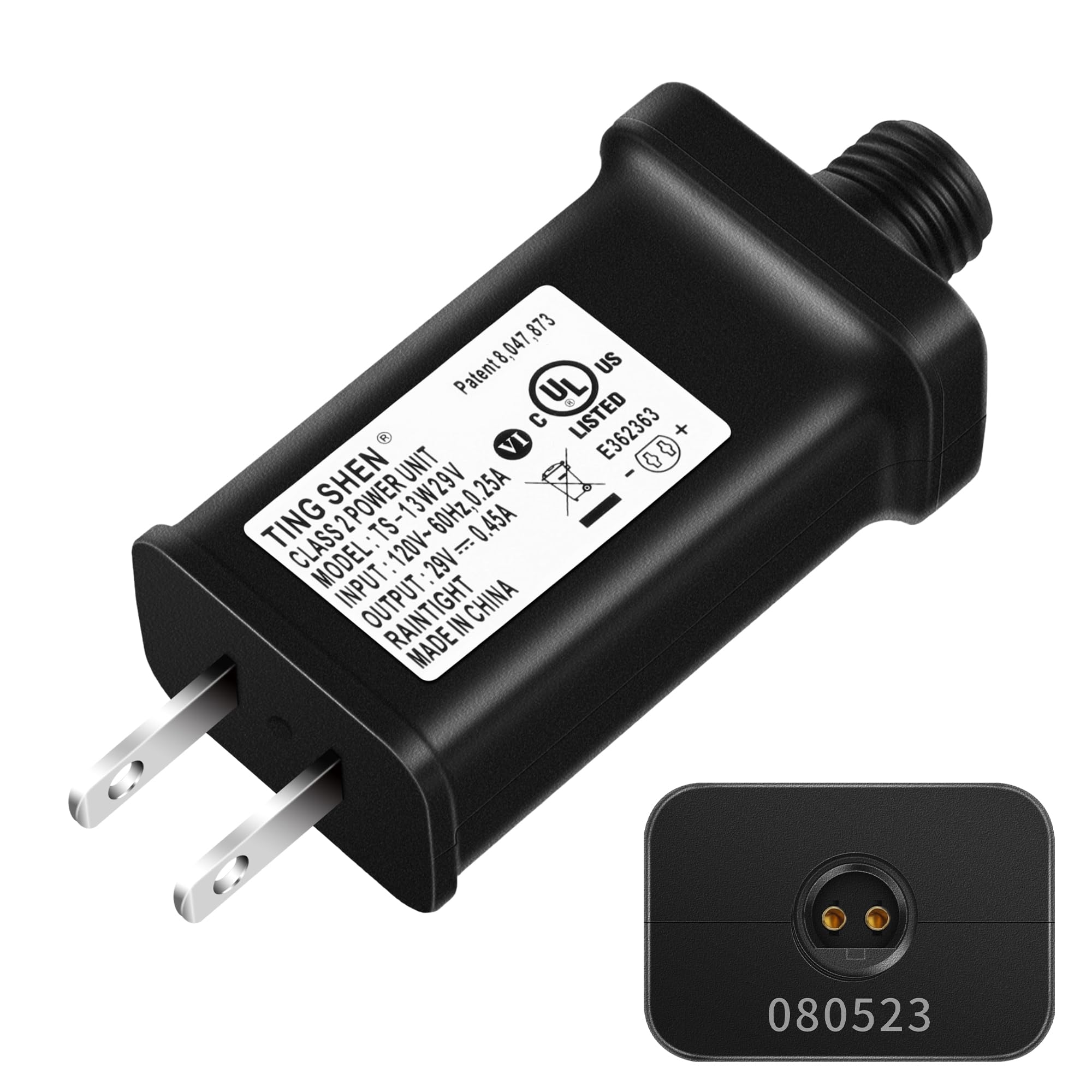 Photo 1 of Enhon 29V 13W Class 2 LED Power Supply, UL Listed TS-13W29V LED Transformer Replacement, IP44 Waterproof Low Voltage Christmas Tree US Plug Adapter for Christmas Xmas Tree Light and String Light