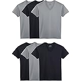 Fruit of the Loom Men's V-Neck Tee (Pack of 5) at Amazon Men’s Clothing ...